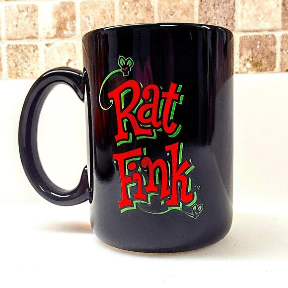 Rat Fink 2025 Black Coffee Mug ~ 12 Oz. Cup ~ Double-Sided w/Unique Designs NEW! - Picture 5 of 10